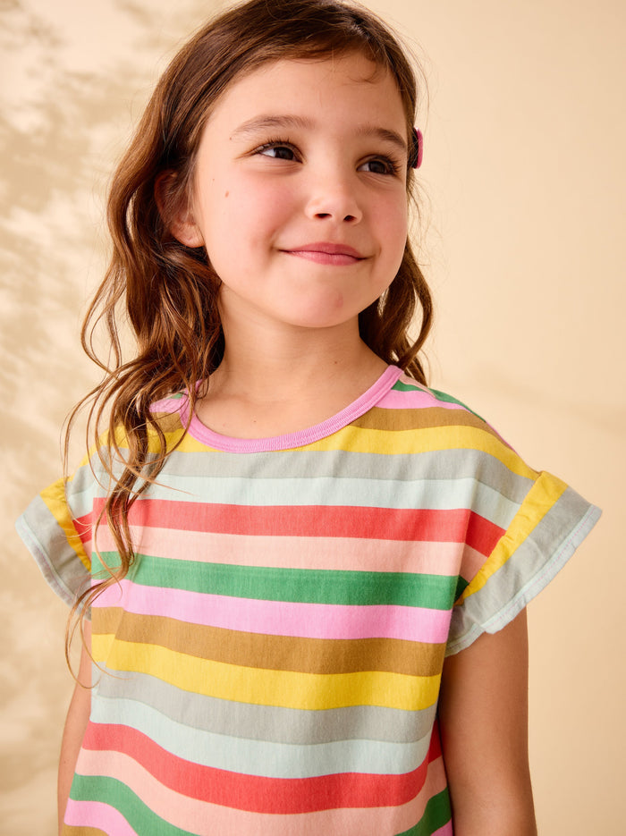 Flutter Sleeve Shift Dress