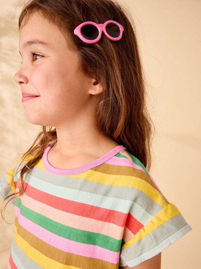 Flutter Sleeve Shift Dress