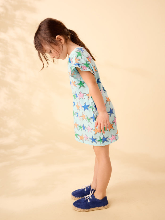 Flutter Sleeve Shift Dress