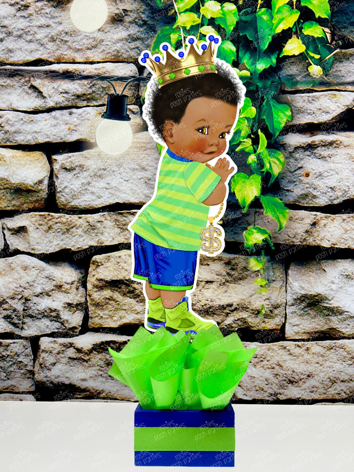 Fresh Prince Theme | Royal Baby Shower | 90s Fresh Party | Retro Prince Birthday Table Centerpiece INDIVIDUAL