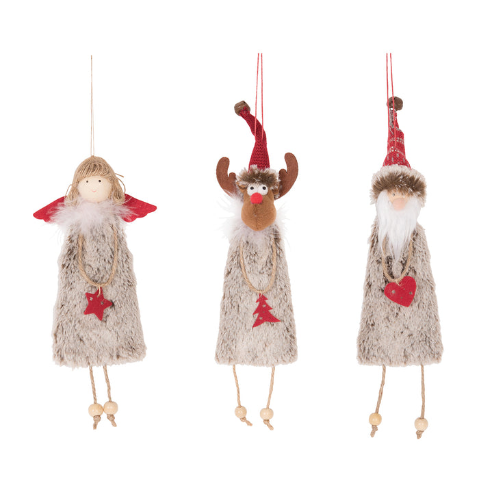 A set of Friends ornaments.