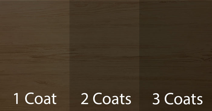 Retique It Gel Stain in Charcoal, showing a swatch of dark gray stain on wood for furniture or craft projects.