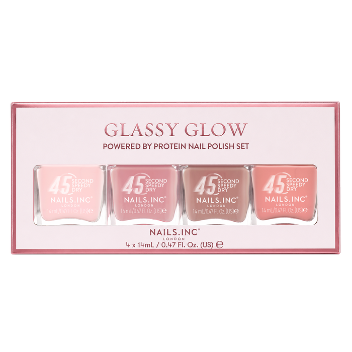 Glassy Glow Nail Polish Set - 45 Second Speedy Gloss