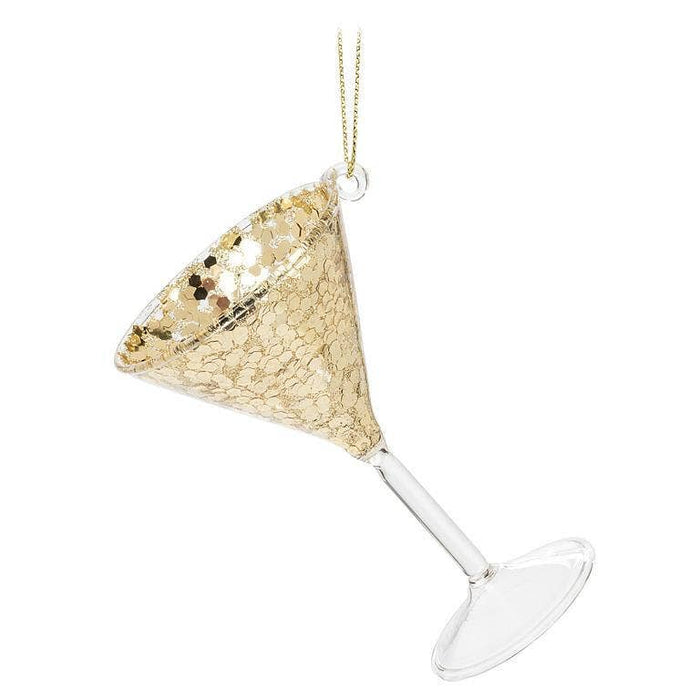 Glittery Martini Glass Ornament