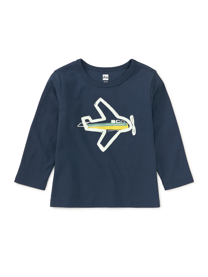 Glow Plane Baby Graphic Tee