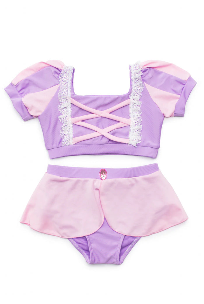 Great Pretenders Rapunzel Swim Suit (Size 5-6)