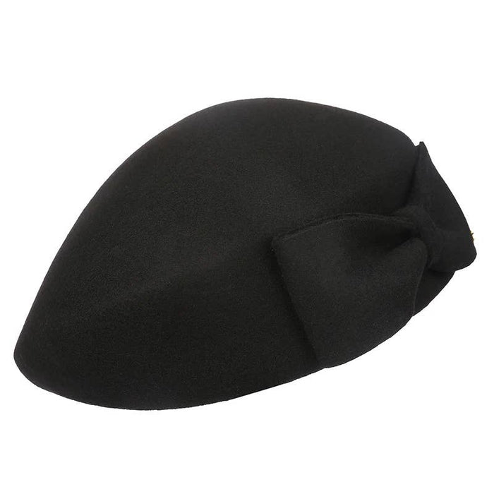 Grosse Baskenmütze mit Schleife, Rot oder Schwarz