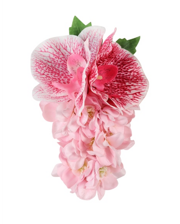 Haarblume Carmen Orchidee, Rosa