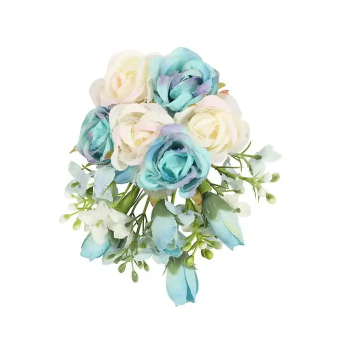 Haarblume Darla, Blau-Weiss