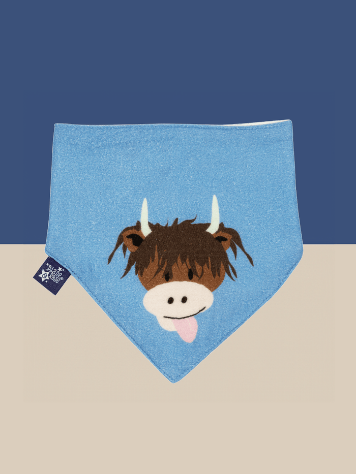 Hamish Highland Cow Muslin Bib