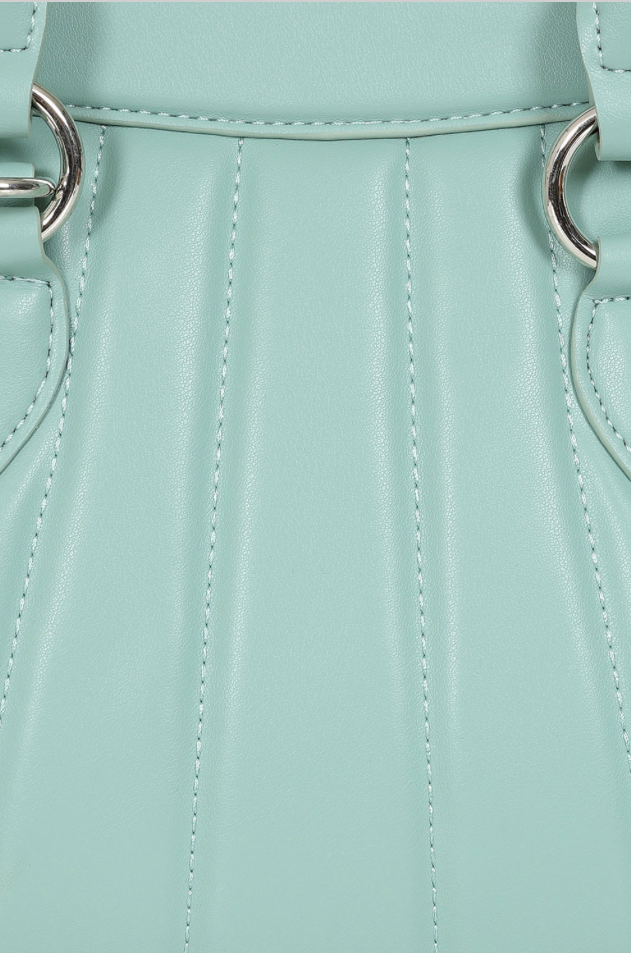 Handtasche Audrey in leichter Muschelform , Mint