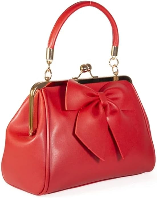 Handtasche Lockwood Bow mit Schleife, Rot