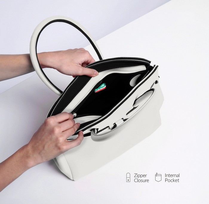 Handtasche Miss Petie  Plus, Zimt, Stoff aus Neopren