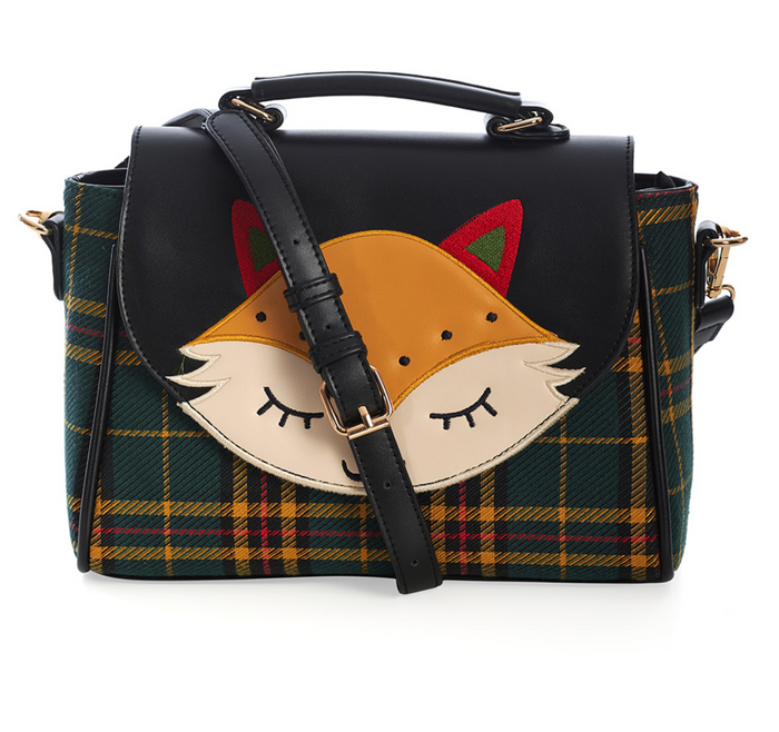 Handtasche Scandi Fox mit gesticktem Fuchs-Motiv
