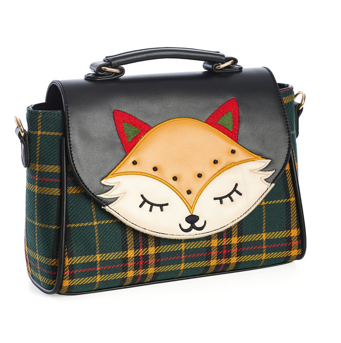 Handtasche Scandi Fox mit gesticktem Fuchs-Motiv