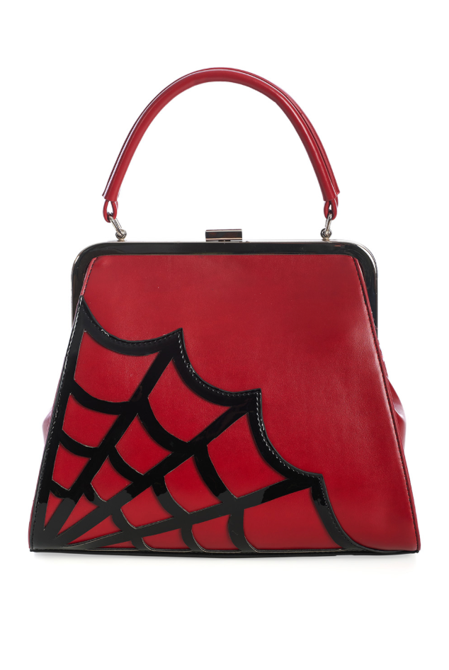 Handtasche  Twilight Time, Spiderweb, Rot