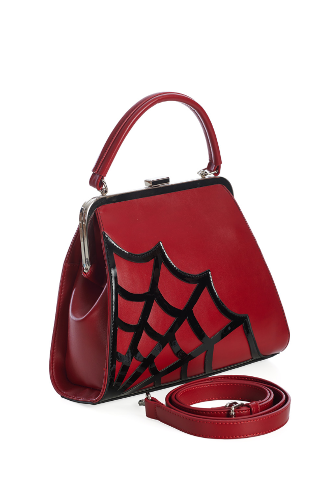 Handtasche  Twilight Time, Spiderweb, Rot
