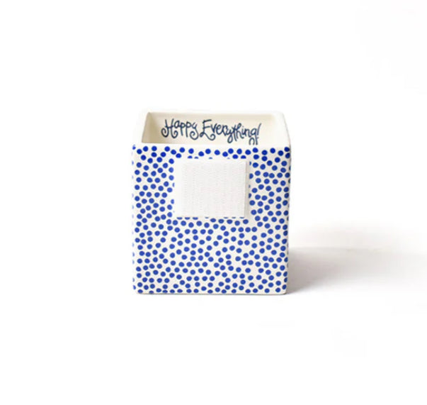 Happy Everything Indigo Small Dot Mini Nesting Cube