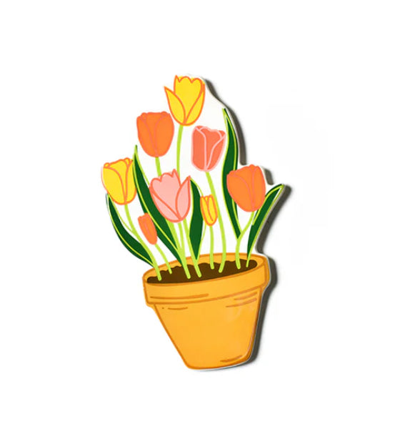 Happy Everything Pot of Tulips Mini Attachment