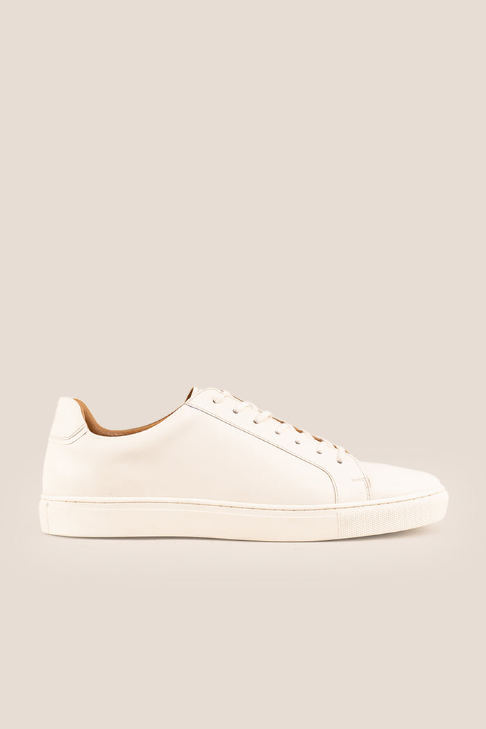 Harper white leather classic trainers for men featuring sleek design, premium leather construction, and comfortable fit ideal for casual and smart looks.