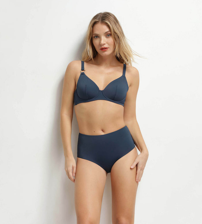 Haut de maillot de bain à armatures Bleu Dim Swimwear Silhouette