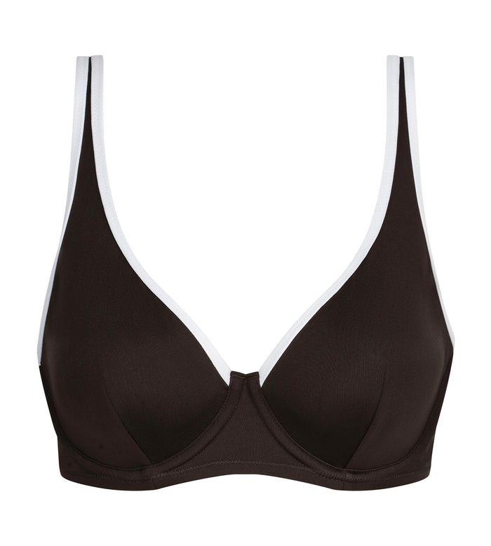 Haut de maillot de bain à armatures Marron Dim Timeless