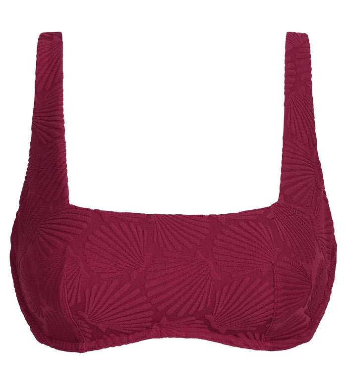 Haut de maillot de bain à armatures motif coquillage Dim Swimwear