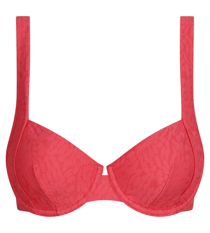 Haut de maillot de bain à armatures motif Hibiscus Dim Swimwear