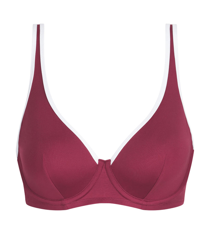 Haut de maillot de bain à armatures Rouge Dim Timeless