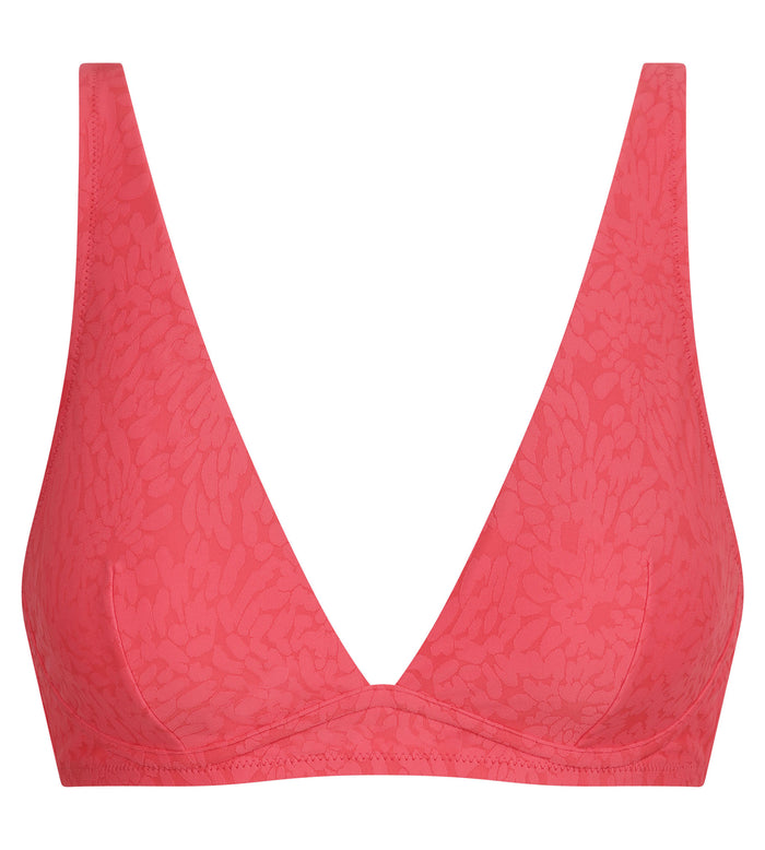 Haut de maillot de bain triangle motif Hibiscus Dim Swimwear