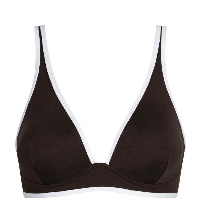 Haut de maillot de bain triangle sans armatures Marron Dim Timeless