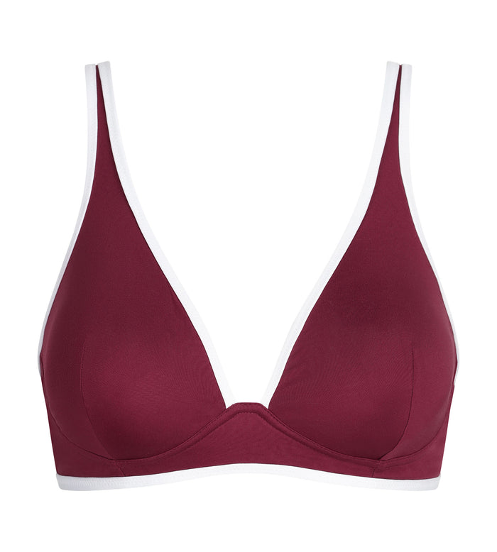 Haut de maillot de bain triangle sans armatures Rouge Dim Timeless
