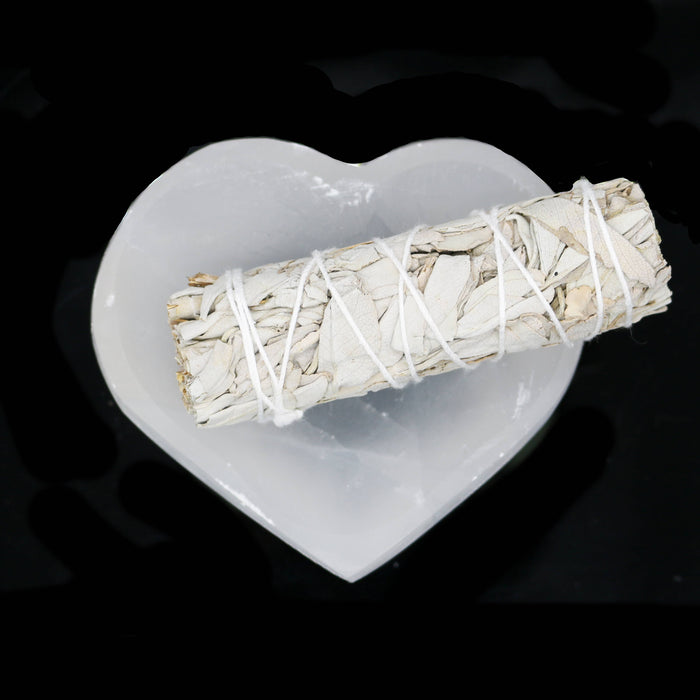 Heart Selenite Smudge Bowl