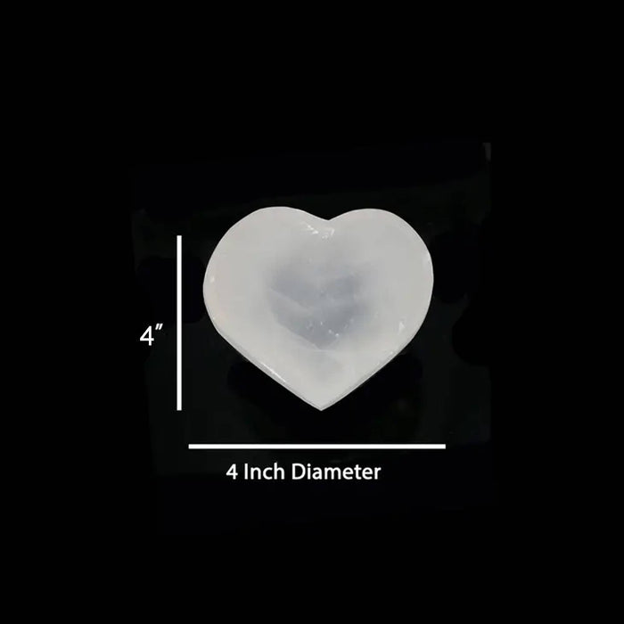 Heart Selenite Smudge Bowl