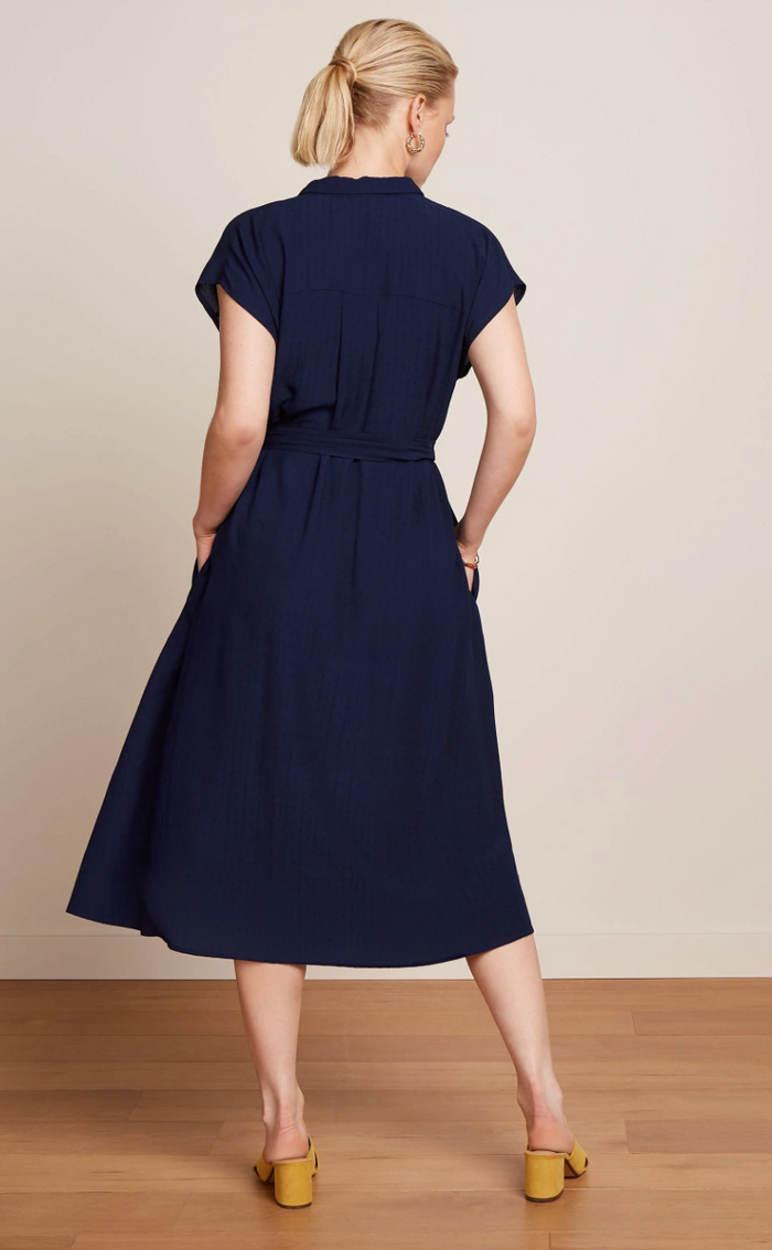 Hemdblusenkleid 40's, Amy Tortoise, Navy
