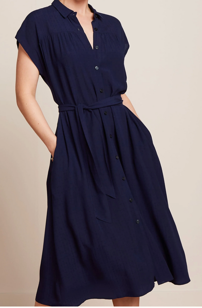 Hemdblusenkleid 40's, Amy Tortoise, Navy