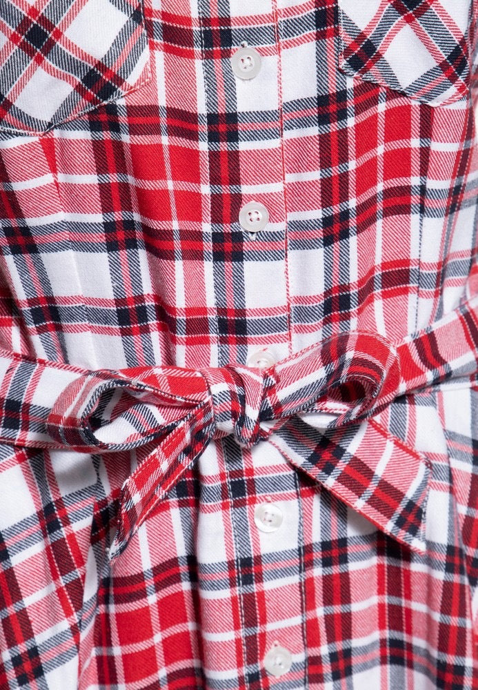 Hemdblusenkleid Holzfäller,  Karo