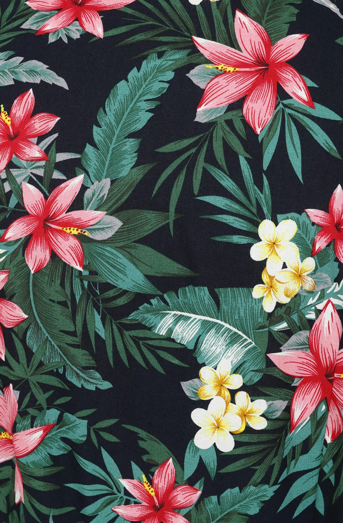 Hemdblusenkleid Kate Tropical, Navy