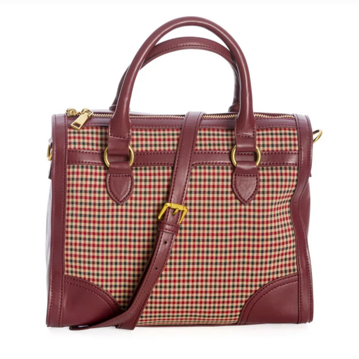 Henkeltasche Uptown Girl, Braun-Bordeaux