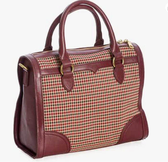 Henkeltasche Uptown Girl, Braun-Bordeaux