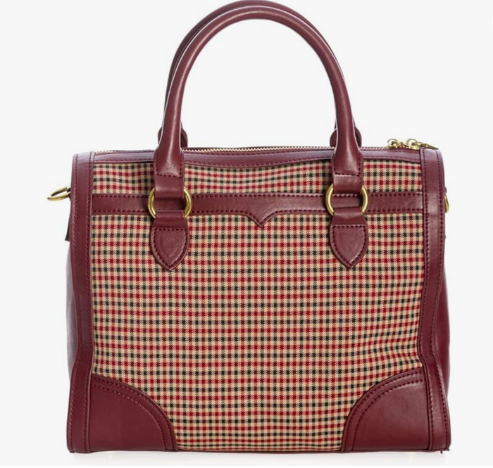 Henkeltasche Uptown Girl, Braun-Bordeaux