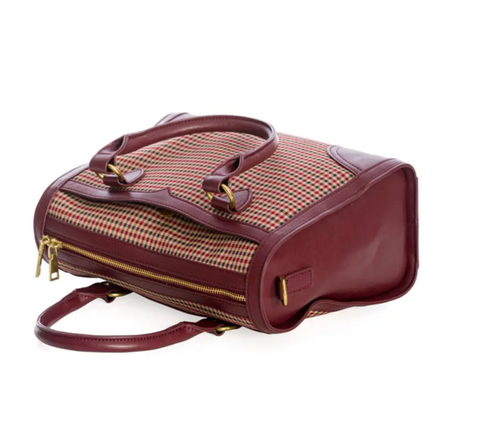 Henkeltasche Uptown Girl, Braun-Bordeaux