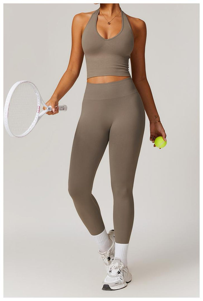 HERA Built-In Crop Top - Stone