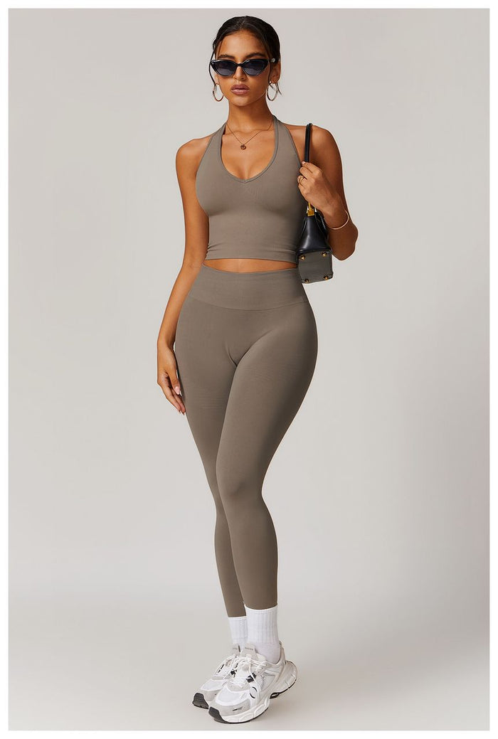 HERA Scrunch Bum Leggings - Stone