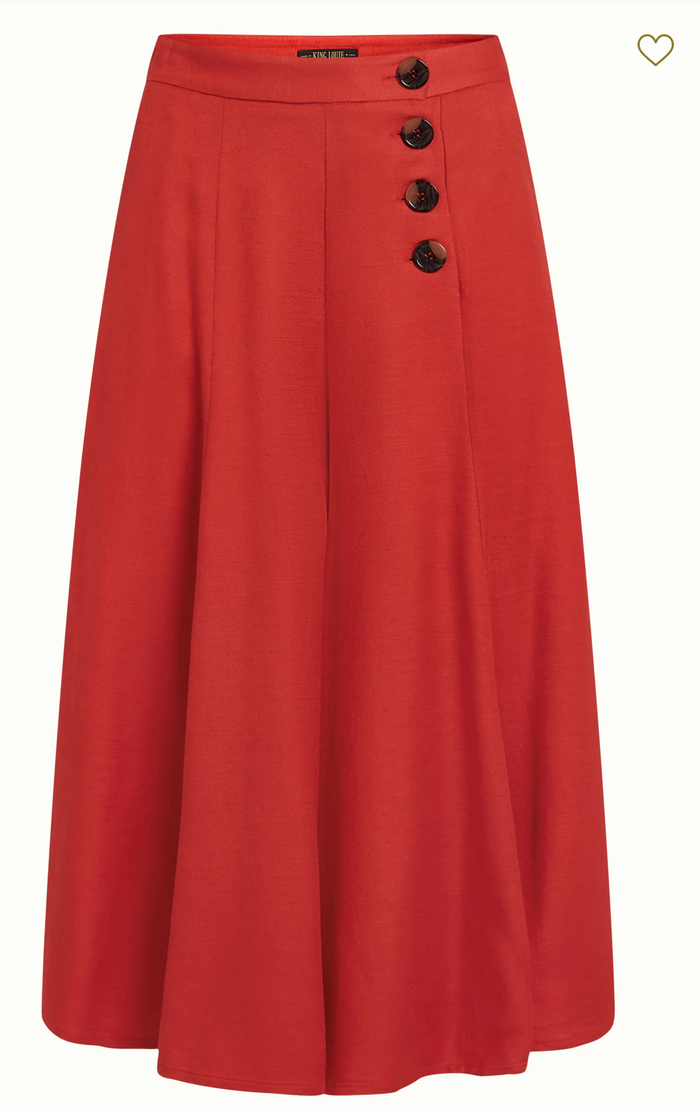 High-Waist Culotte Dallas Cameron, Rot