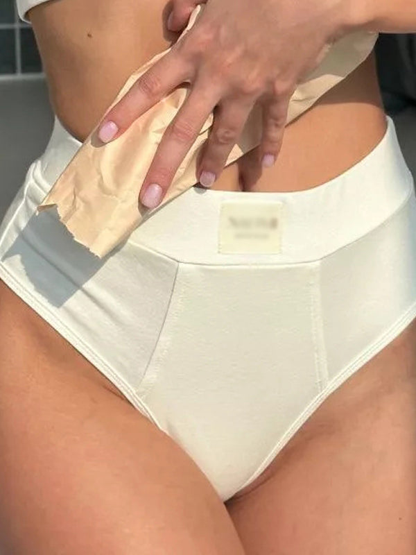 High-waisted Solid Color Panties