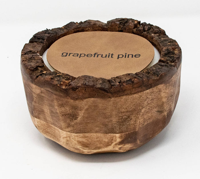 Himalayan Handmade Candles Endurance Wood Candle Bowls Small: Orange Grove / 15  oz