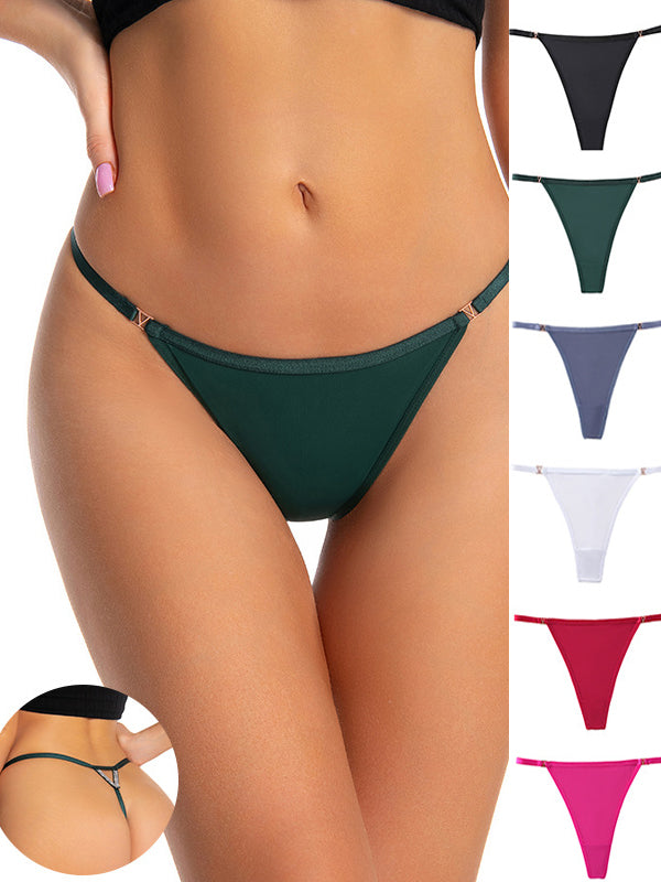 Hollow Out Crystal Silk Panties