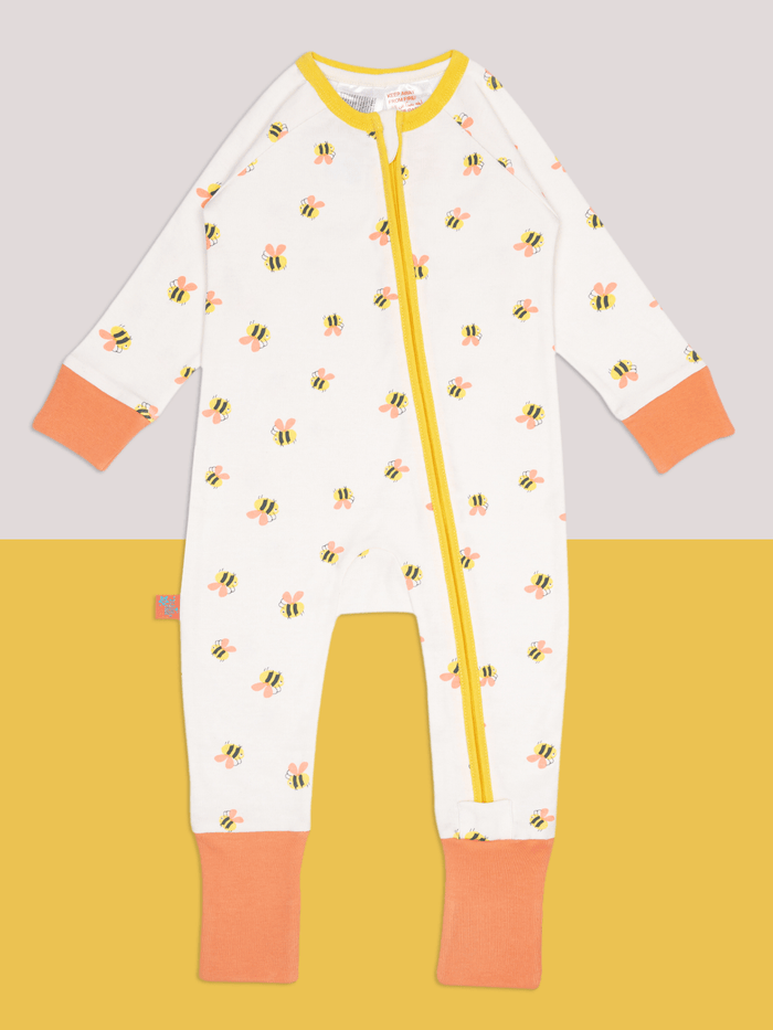 Honey Bee Zip-Up Romper Playsuit