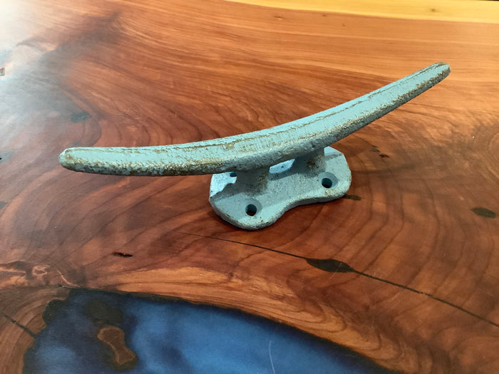 Boat cleat 6" light blue